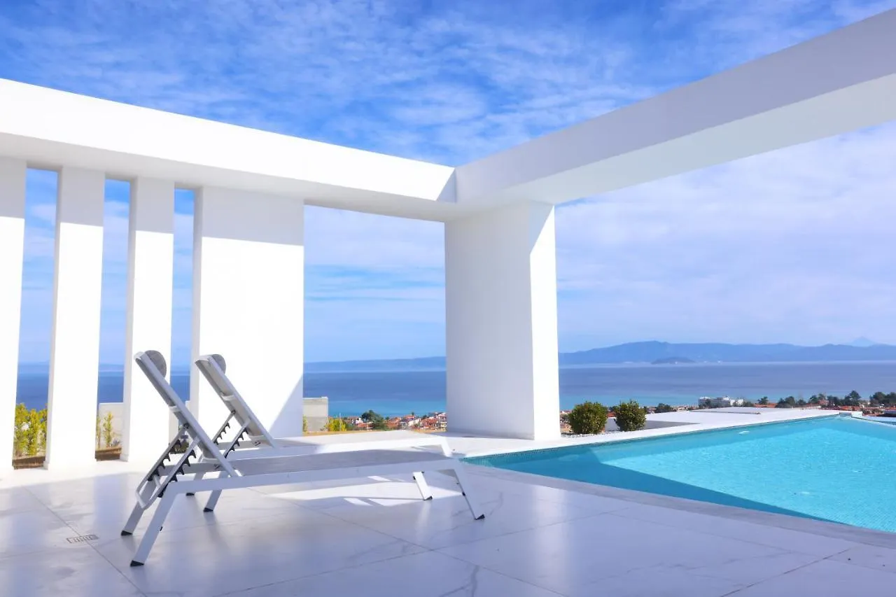 Villas Les Blancs 2 - Private Pool, 5 Bdrms, Panoramic View Hanioti