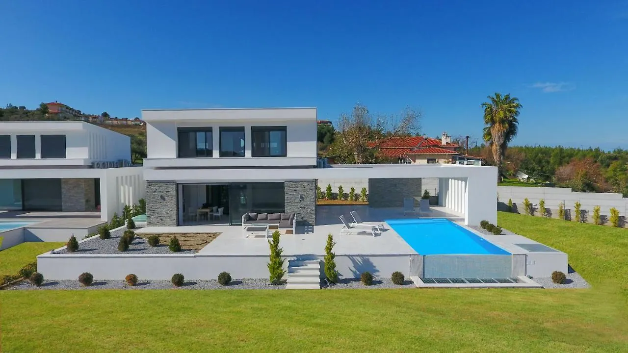 Villas Les Blancs 2 - Private Pool, 5 Bdrms, Panoramic View Hanioti
