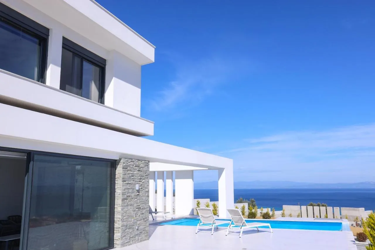 Villas Les Blancs 2 - Private Pool, 5 Bdrms, Panoramic View Hanioti