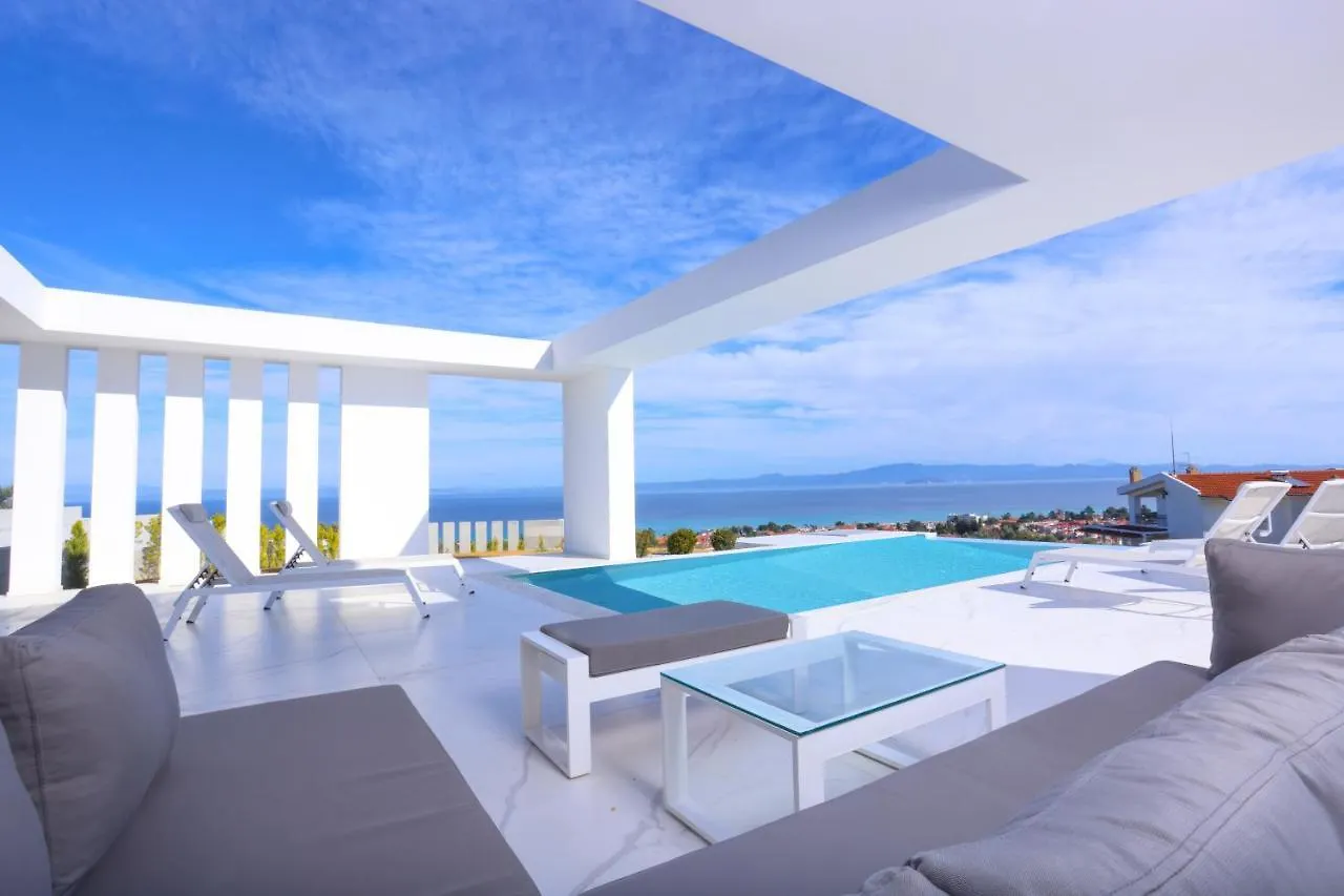 Villas Les Blancs 2 - Private Pool, 5 Bdrms, Panoramic View Hanioti